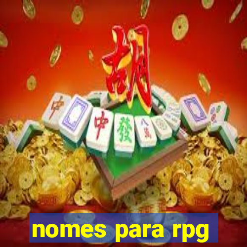 nomes para rpg